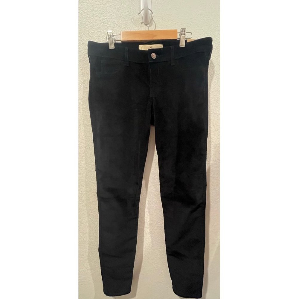 HOLLISTER Super Skinny Black Velvet Pants